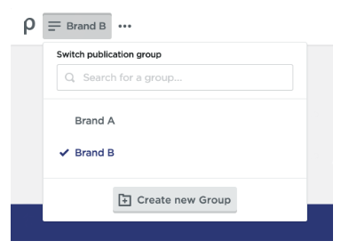 Creating a new publication group