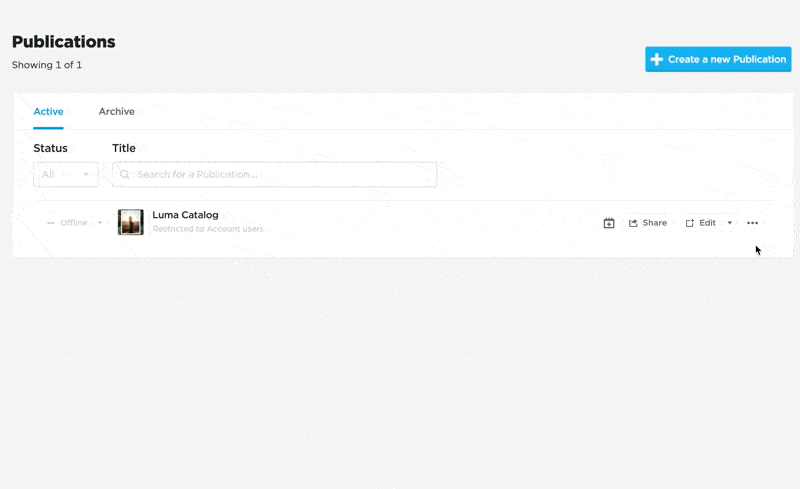 Exporting publications to PDF