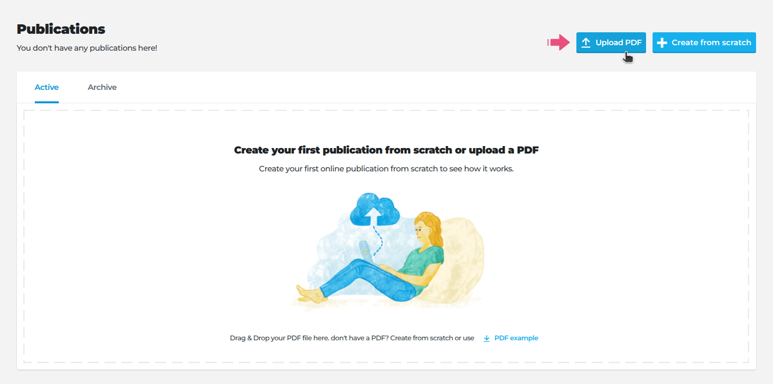 Creating a new publication